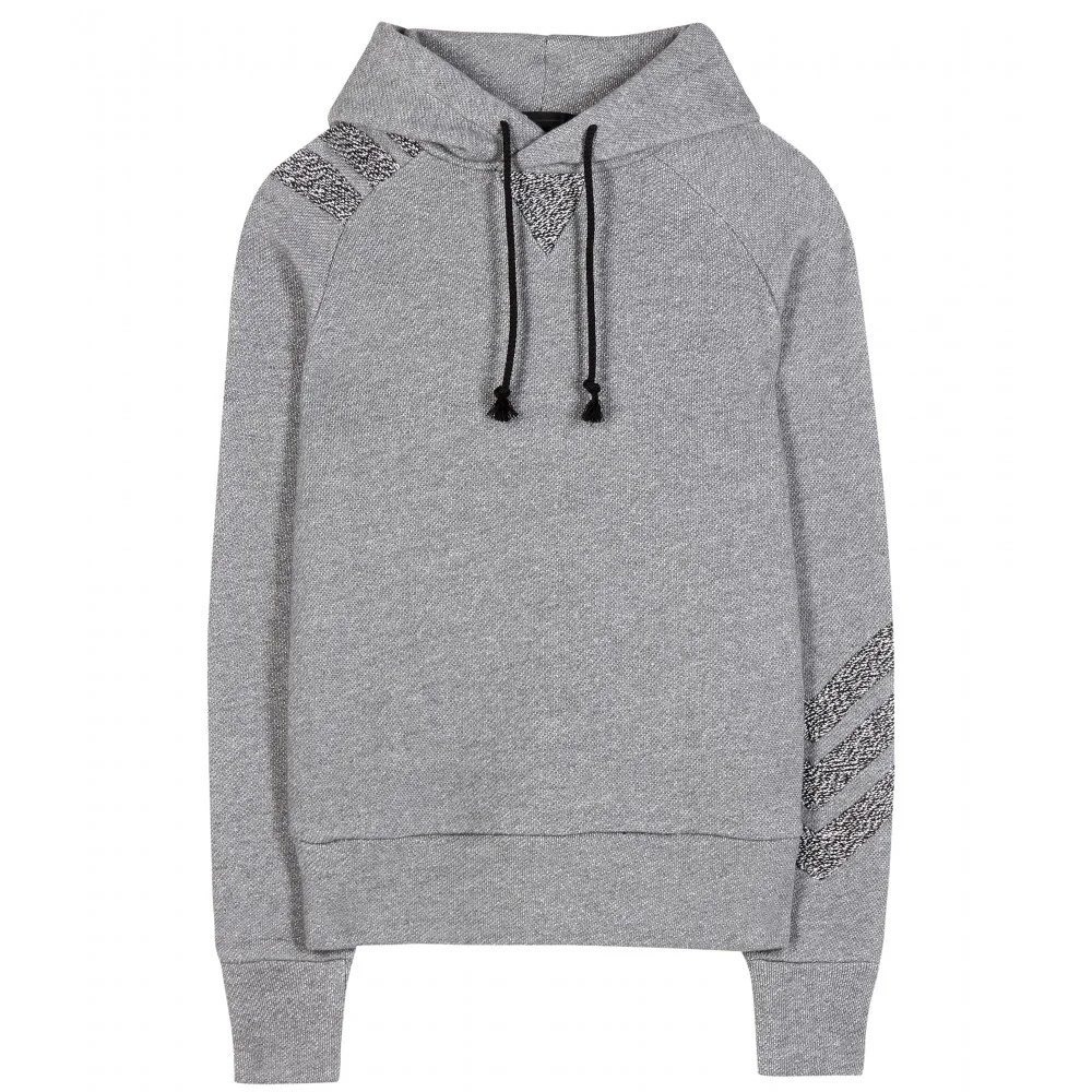 Y-3 Yohji Yamamoto Adidas Grey Cotton Hoodie AC1034 Medium